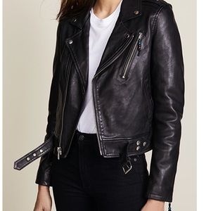 BLK DNM Leather Jacket 1  Black  M